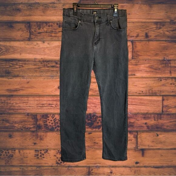 5 for $25🔥Lee Regular Fit Acid Wash Elastic Waist Jeans Size 16 Regular - Picture 1 of 8